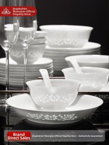 mornenjoy | High Beauty Glazed Underglaze Chinese Porcelain Tableware Set