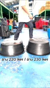 อ่างเปล อ่างบัว อ่างผสมปูน อ่างเล่นน้ำ อ่างเลี้ยงเต่า อ่างเลี้ยงปลา ขนาด 220 / 230 ลิตร รถทับไม่แตก !