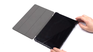 Lenovo Tab P12 12.7 P11 Pro Gen 2 11.2 11.5 - Toby Domo Series Trifold Protective Leather Breathable Case Adjustable Stand Quality Anti Scratch Magnetic Closure Fingerprint Shock Resistant Full Coverage Casing Black Protection Auto Sleep Awake Function