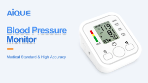 AIQUE High-precision electronic arm blood pressure monitor with LCD Screen