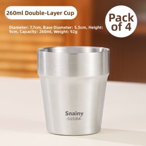 CHUANGSHUNFU | Food Grade 304 Stainless Steel Baby Cup Double Layer Heat Insulated Shockproof