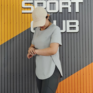 maytryit | Plus Size Loose Quick Dry Long Sleeve Exercise Tshirt