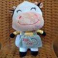 Boneka Sapi Senyum Cantik Lucu Boneka Hewan Karakter Sapi Cow Pakai baju. 