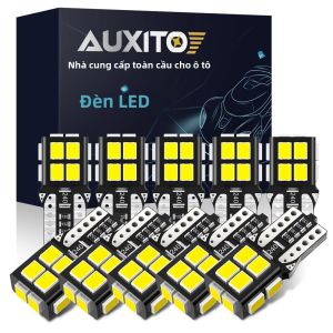 Bóng Đèn LED AUXITO 10 Chiếc W5W T10 194 Canbus Không Lỗi 12V Dùng Cho Đèn Nội Thất Ô Tô Đèn Đọc Sách Đèn Hông Đèn Cốp Lắp Chung Cho Nhiều Loại Xe