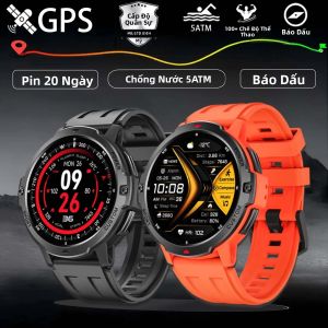 Đồng Hồ Thông Minh GPS Mới 2025 Với Màn Hình AMOLED 1.46 La Bàn Máy Đo Độ Cao Khí Áp Khả Năng Chống Nước 5ATM Pin 580mAh Chất Liệu Kim Loại Dành Cho Nam Giới