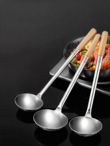 BAICHANG | Large Stainless Steel Cooking Spoon
