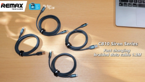Remax Cable CB10 - สายชาร์จ Type-C to IP / USB to Type-C ชาร์จเร็ว 35W / 66W สายยาว 1.2 เมตร