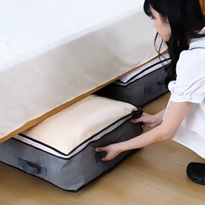 ❣️FH0432❣️กระเป๋าเก็บของแบบเก็บใต้เตียง แบบผ้า PVCใส