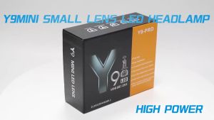 2PCS ไฟหน้ารถยนต์ Y9 รุ่นใหม่ หลอดไฟหน้าLedมินิ  สว่างกว่า ทน ไฟหน้า H4 H11 H9 H8 พลังสูง 12V ไฟหน้าฟิชอาย