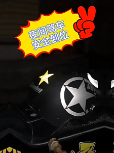 Reflective warning triangle stickers for safety warnings scratch protection and creative personalized car stickers