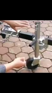 ล้อหน้าเทรลเลอร์ ขนาด 1200 ปอนด์ แบบล้อเดี่ยว TRAILER JACK 1200 LBS/Front wheel trailer size 1200 pounds single wheel TRAILER JACK 1200 LBS