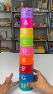GIGGEL (BISA COD) STACKING CUP TOYS / MAINAN ANAK SUSUN GELAS WARNA WARNI / MAINAN EDUKASI ANAK / MAINAN ANAK STACKING CUP / MAINAN SUSUN GELAS 9PCS MAINAN EDUKASI BAYI ANGKA DAN ALFABET