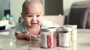 【10 M+】Apple Baby DIY Snack Food Freeze Dried Apple Baby Puff | Biskut Baby Biscuit Finger Food | 冻干苹果宝宝饼溶豆 | Herbalicious2u