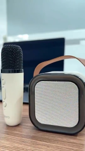 Loa Bluetooth Karaoke Mini K12 Kèm 2 Micro Không Dây | Loa Di Động Công Suất Lớn Âm Thanh Sống Động Hỗ Trợ Kết Nối Bluetooth Nhanh – Phù Hợp Tiệc Tùng Dã Ngoại Hát Karaoke Mọi Lúc Mọi Nơi