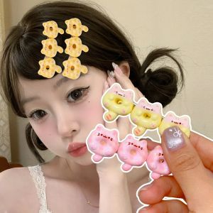 กิ๊บติดผมปากเป็ดรูปแมวโดนัทน่ารักสำหรับเด็กผู้หญิงน่ารักกิ๊บปากเป็ดสำหรับตกแต่งทรงผมที่ใช้งานได้หลากหลายกิ๊บติดผมหน้าม้าด้านข้างสำหรับอุปกรณ์แต่งผมแฟชั่น