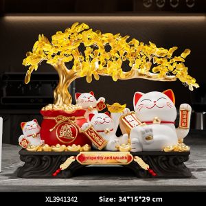 Kisstyle | Prosperity Invoking Fortune Cat Statue Auto-Waving 2026 New
