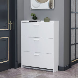 Modern Minimalist Entrance Cabinet Flip Door Shoe Rack Narrow Super Thin Outdoor Home Wall Mounted Shoes Storage Organizer