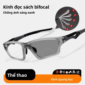 Kính Đọc Sách Thể Thao Hai Tròng Dành Cho Nam Photochromic Chống Ánh Sáng Xanh +1.0 Đến +4.0 TR90 Gọng Kính Chất Lượng Cao Dành Cho Các Hoạt Động Ngoài Trời
