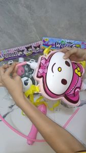 SSP Childrens Water Gun With Backpack Cartoon Cute Design Kids Outdoor Sport Water Splash