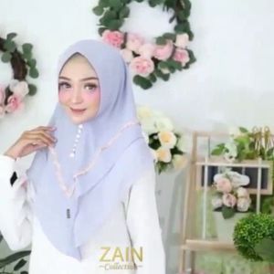 Zain Collection - KIA Khimar Instan 2 Layer Renda Prada Pet Antem Cerutty Babydoll Premium Daily Praktis