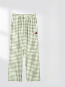 Miiow | Pure Cotton Summer Lightweight Breathable Loose Fit Casual Pants Womens Silk Sleepwear Comfortable Loose Wide Leg Trousers