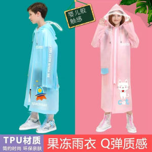 Áo Mưa Trẻ Em Dài Toàn Thân Mềm Mại Chống Thấm Nước Có Ngăn Đựng Ba Lô Cho Bé Trai Và Bé Gái Đi Học Chống Lũ Lớn
