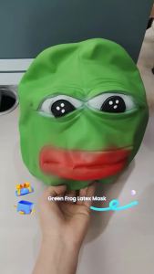 Frog Mask Halloween Cosplay Funny Animal Mask Christmas Carnival Party Costume Prop Full-head Latex Animal Mask
