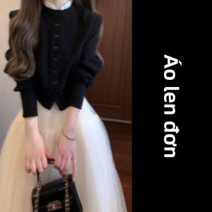 PEIZIXUAN | Bộ Đầm Dài Elegance Mùa Thu Kích Thước Nhỏ Aristocratic Pháp