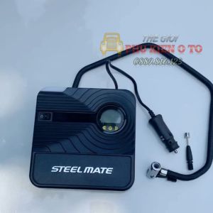Bơm Ô Tô Mini Đồng Hồ Điện Tử Tự Động Ngắt Steelmate Bơm Siêu Nhanh