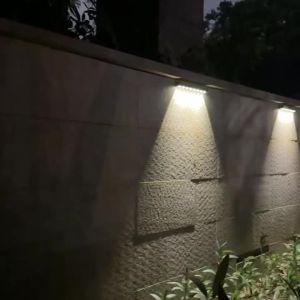Solar Sign Light Outdoor LED Wall Lamp Address Light Dusk to Dawn Sunlight for Billboard Mailbox House Number Porch Fence Garden