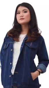 Elfaras Fashion: Jaket Jeans Biondy Wanita Warna Denim M-XXXL