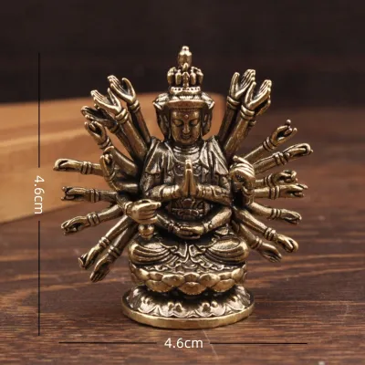 QUEZHOU | Pure Brass Thousand-armed Guanyin Statue
