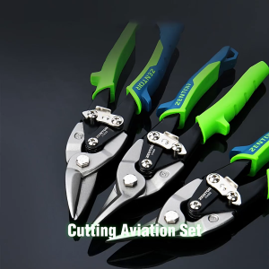 Zentor กรรไกรตัดเหล็ก คีมตัดเหล็ก แบบตรง โค้ง ซ้าย-ขวา ใบมีด Cr-Mo ทนทาน ป้องกันสนิม Aviation Shears