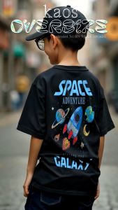 Baju Kaos Oversize Anak Laki-Laki Astronot Series dan Space Invader Ast-1