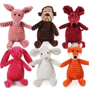 Pet Dog Cat Plush Toy Squeak Sound Dog Toys Funny Durability Chew Molar Toy Fit For All Pets Duck Mouse
