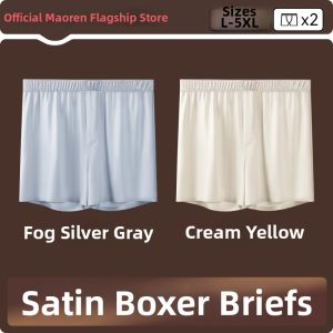 MiiOW | Satiny Cooling Silk Men Boxers Shorts Loose and Wearable