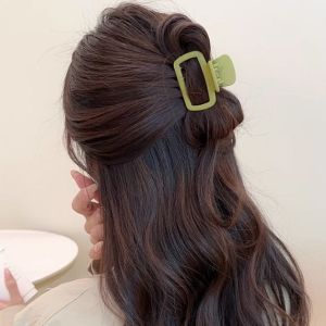 Square Small Hair Grabbing Clip Female 2024 New Arrival Back Head Updo Hairpin Half Tie Hairpin Hair Shark Clip Hairware