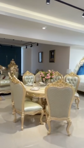 Euro | France UK stylish royal dinning table set dining chair solid wood table completely handmade 欧式法式英式美式高端手工餐桌椅定制(ETA:1.5mth)