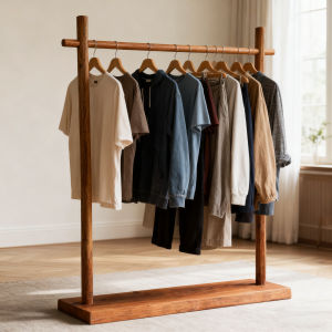 Simple Wooden Coat Rack