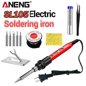 ANENG | New Adjustable Temperature Electric Soldering Iron 220V 110V 60W Welding Solder Rework Station Heat Pencil Tips Repair Tools