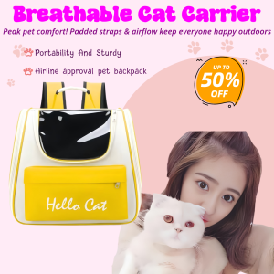 Space Capsule Cat Backpack Carrier with Breathable Mesh Ventilation 360° Transparent Bubble Window Travel Bag for Pets