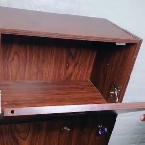 Bộ 2 bản lề mở góc 45 độ làm bằng thép mạ niken không gỉ dùng chỏ tủ bếp tủ giày