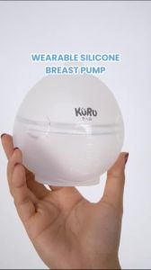 Kuru Wearable Silicone Breast Pump Milk Collector | Pompa Asi Manual Silikon