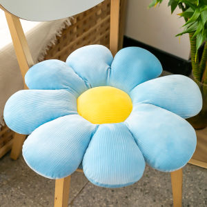QIAOSHANG | Decorative Cartoon Stripe Fleece Flower Cushion