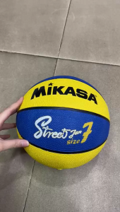 Bola Basket Size 7 Street Jam Karet Biru Kuning
