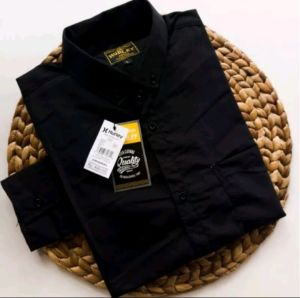 Kemeja Polos Dewasa Hitam & Putih  M | L | XL | XXL | XXXL