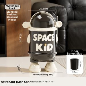 Aesthetic High-Capacity Sealed Slide Cover Dual Bin Bend-Free Reinforced Houshold Waste Bin
