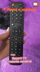 【PH shipment】Replacement Remote Control Compatible with Devant/Hisense LCD LED Smart TV Models EN2B27 EN2BC27B EN2BE27D EN2BC27D EN2BE27H EN2H27 EN2BC27 EN2BD27H with Netflix & YouTube Buttons Full-Key Layout