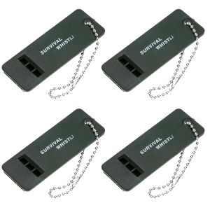 1-10PCS 3-Frequency Whistle High Decibel Survival Whistle Outdoor Hiking Camping Whistle Hunting Whistle Emergency Survival Tool