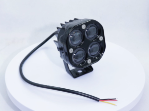 FunTimes D2 Laser Gun 80W LED Fog Light for Car - White&Yellow Waterproof Mini Driving Light